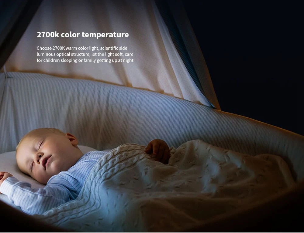 Последняя версия) Xiaomi mijia Yeelight Индукционная Ночная лампа(Подключаемая версия) Светодиодная лампа для детской спальни коридора
