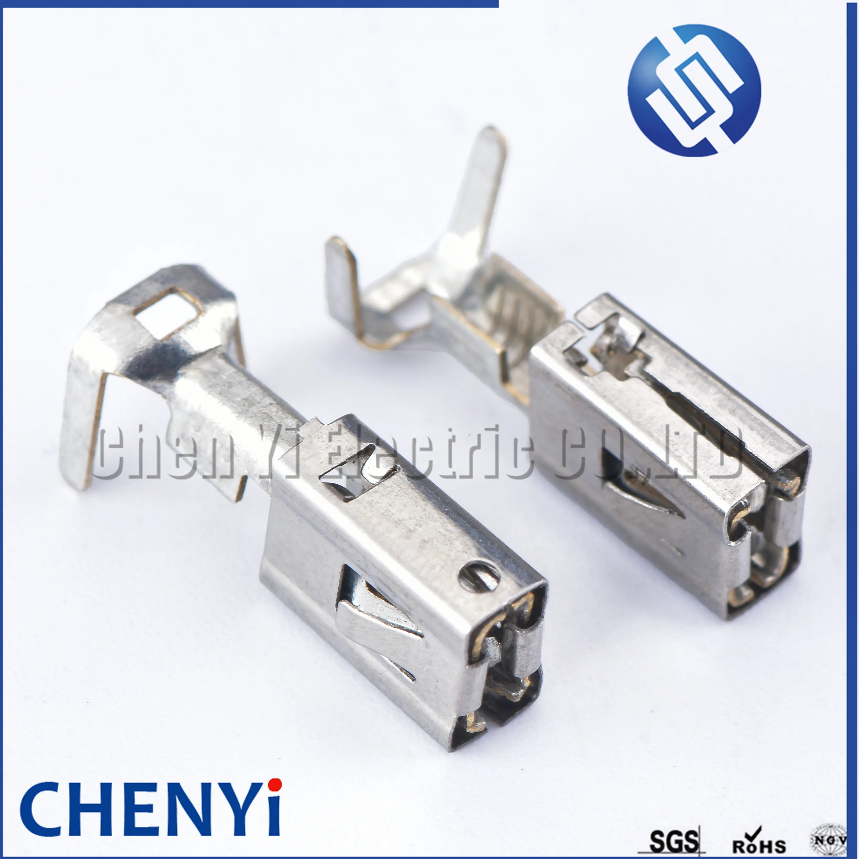 

20 Pcs 6.3 MM Auto Crimp Wire Terminal Loose Car Elcetrical Connector Mental Pins G394 Tinned Copper Big Square Terminal