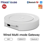 Шлюз MoesHouse многорежимный ZigBee, проводной хаб с Wi-Fi, Bluetooth, работает с Tuya, голосовое управление через Alexa Google Home