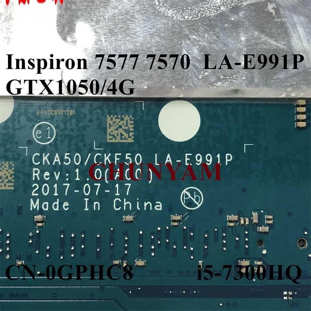 Восстановленная Рабочая деталь 4 Гб GTX1050 для Dell INSPIRON Vostro 15 7577 7570 Материнская плата