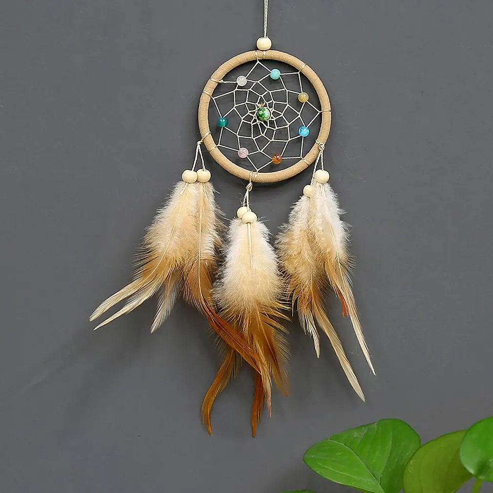 

Girl Heart Dream Catcher National Feather Decoration Ornaments Lace Ribbons Circular White Room Decor Dreamcatcher Dream catcher