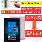 Горячая Распродажа Windows 10 NX16A 10,1 дюйма 2 ГБ DDR3 + 32 ГБ eMMC Двойная камера Bluetooth-совместимый Wifi четырехъядерный Micro USB