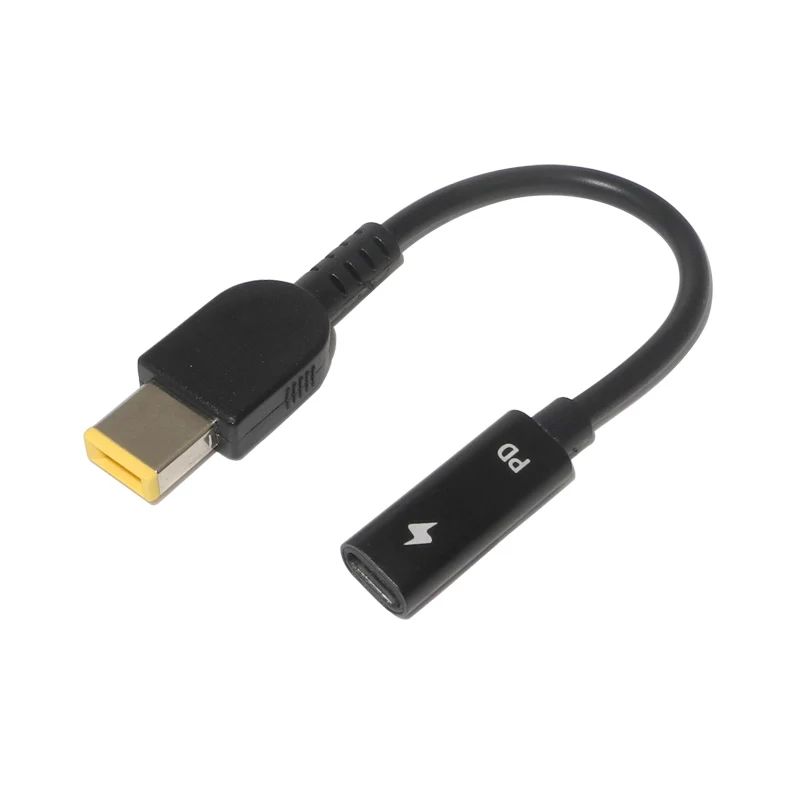 Переходник с USB Type-C Мама на квадратный разъем конвертер кабель питания для