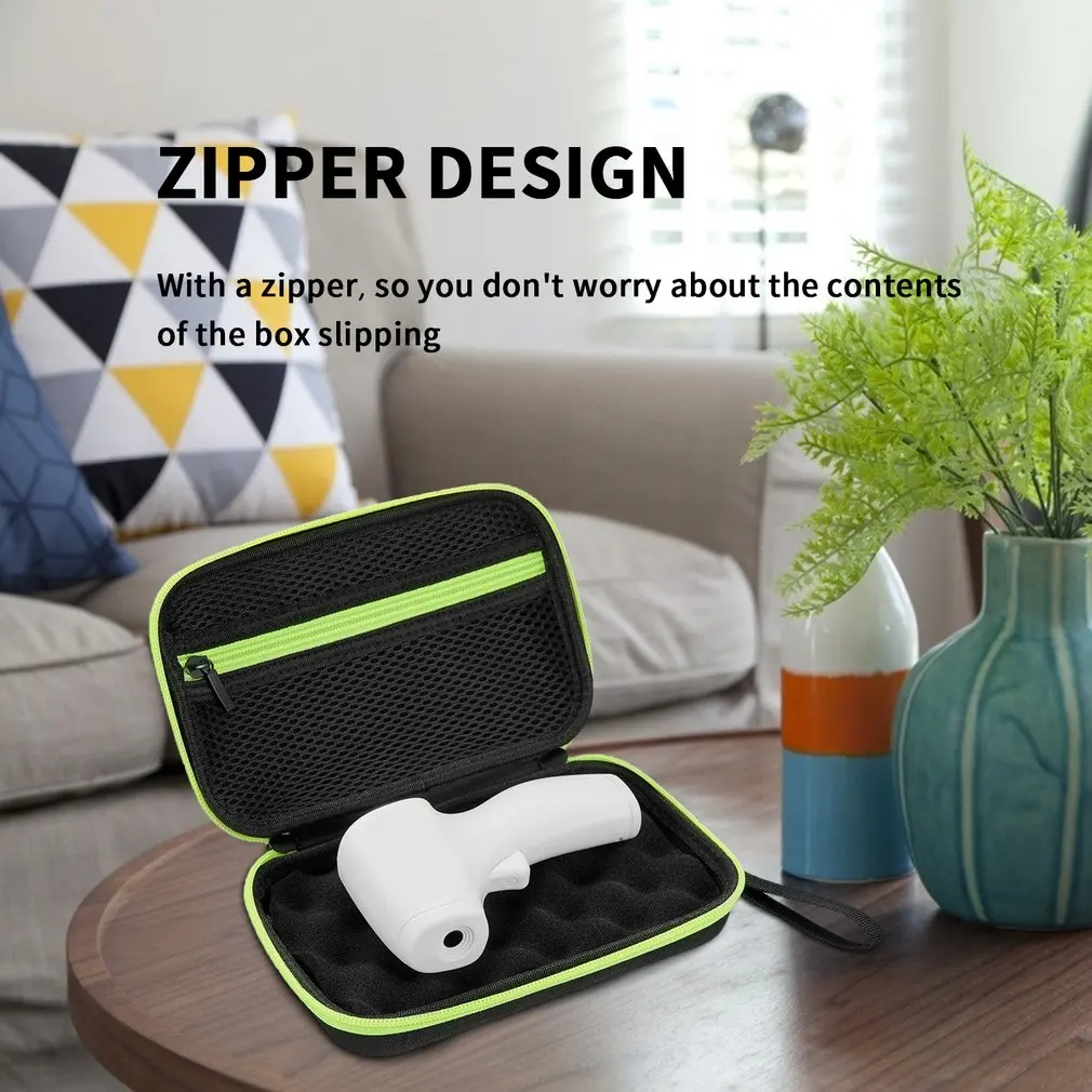 

Forehead Gun Storage Bag EVA Storage Box Infrared Thermometer Package Universal Thermometer Gun Protective Carrying Case