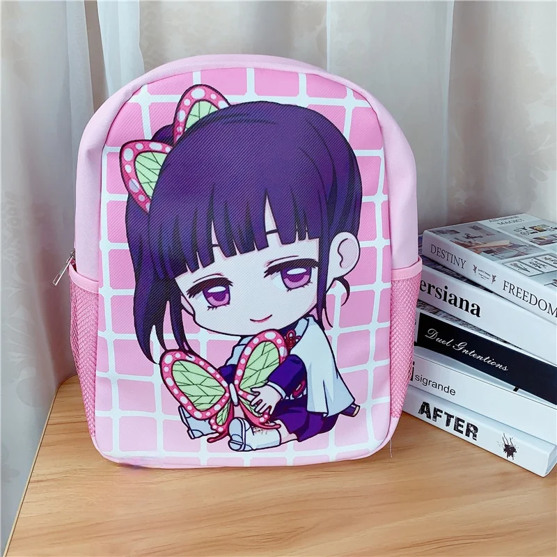 

38*11*28CM Anime Demon Slayer Kamado Tanjirou Polyurethane Backpack Travel bag Lovely Schoolbag Gift