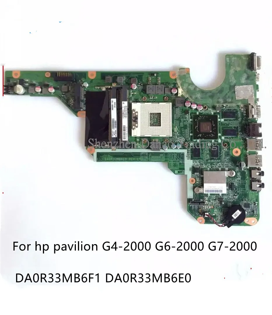

For hp pavilion G4-2000 G6-2000 G7-2000 Laptop motherboard 680569-501 DA0R33MB6F1 DA0R33MB6E0 mainboard fully tested