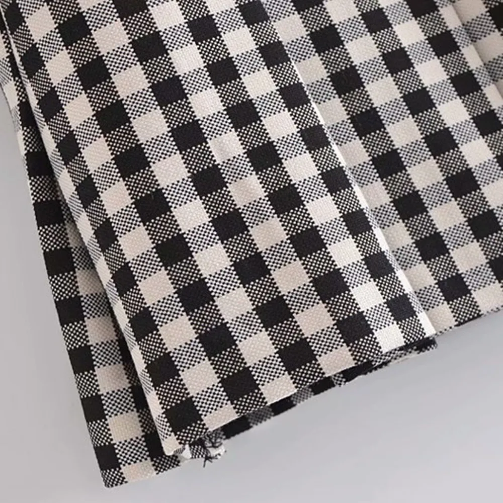 

Retro Plaid High Waist A-line Skirt Women's 2021 Summer Sliming Thin Hip Skirt Korean Version Multipurpose Skirt