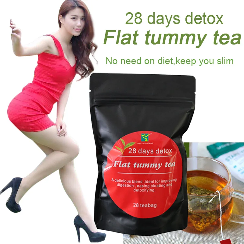 Чай для похудения 28 дней Детокс китайская диета здоровья потеря веса чай