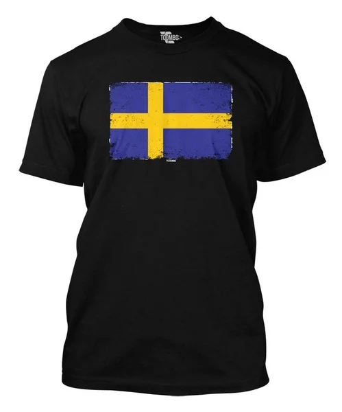 

Distressed Swedish Flag - Sweden Men's T-shirt