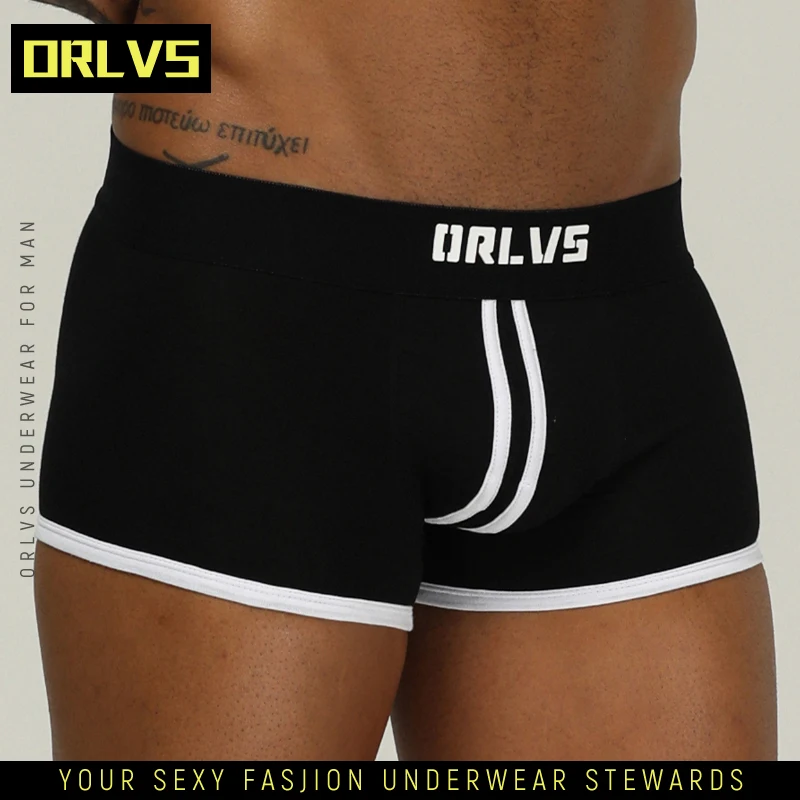

ORLVS Sexy Underwear Men Boxer Pure Cotton Lingerie Underpants Boxershorts Men Long Boxer Soft Boxershorts Men Lingerie OR167