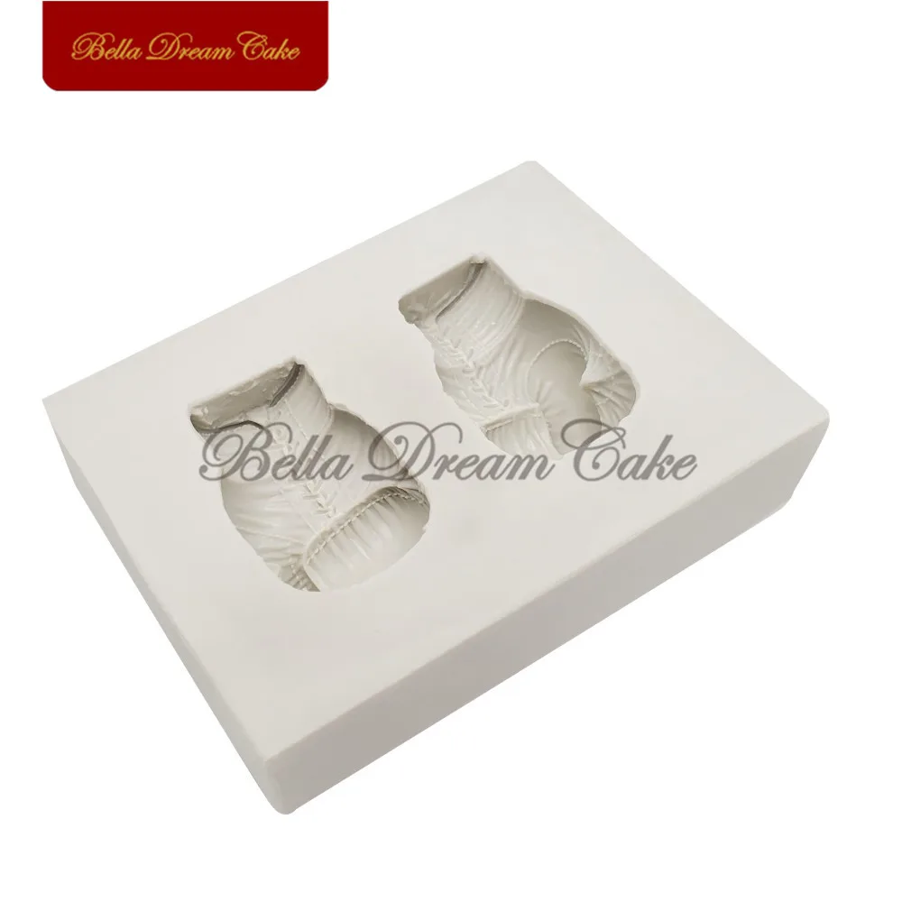 Силиконовые боксерские перчатки декоративные формы для украшения торта помадки