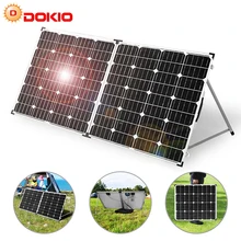 Dokio 160 Вт (2 шт. x 80 Вт) складная солнечная панель Китай 18 в + 10 А 12 В/24