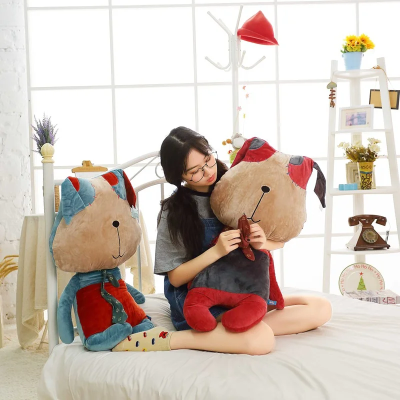 

New 1pc 80cm Cute Fat Dog Plush Toy Stuffed Soft Kawaii Animal Cartoon Pillow Lovely Gift For Kids Baby Children Good Quality AP