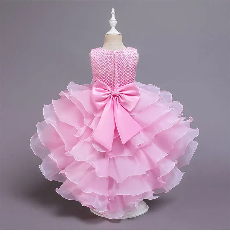 Платье с цветочным узором для девочек на свадьбу маленьких Платья подружки