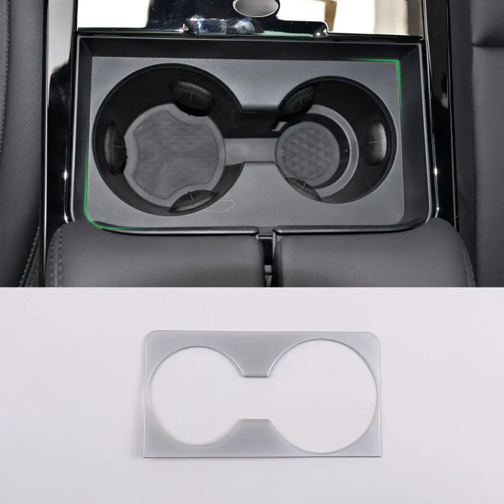 

ABS Chrome Water Cup Holder Panel Decoration Trim For Range Rover Evoque L5512019-2020 Car Interior Accessories