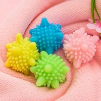 6 pcs pvc solid cleaning balls magic laundry ball for household cleaning washing machine clothes softener starfish shape
