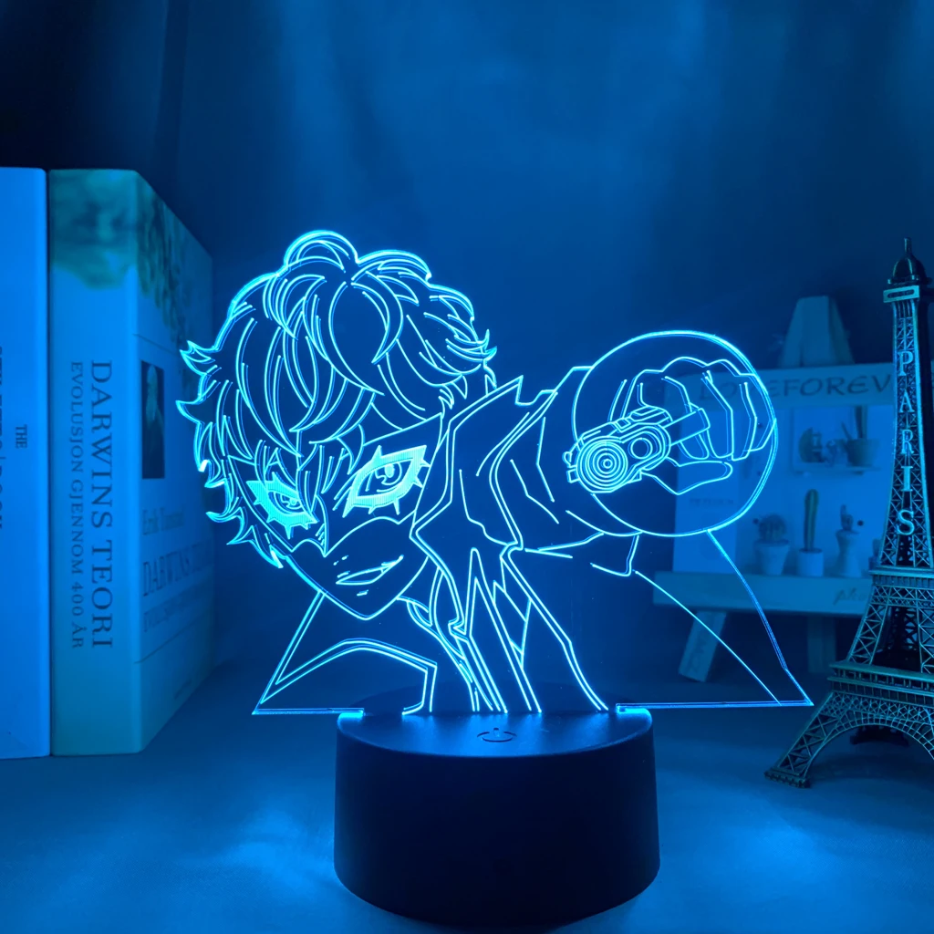 

3d Lamp Anime Persona 5 Joker for Kids Bedroom Decor Night Light Brithday Gift Manga Room Desk Led Light Persona 5