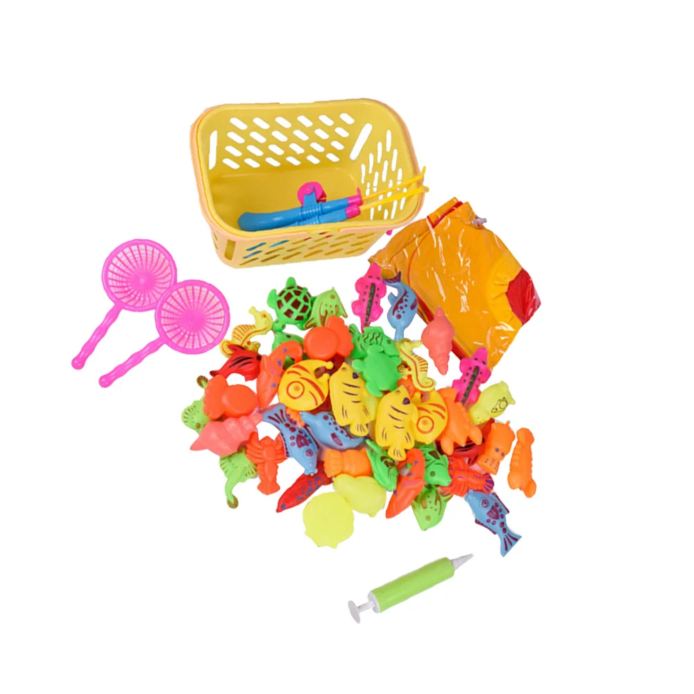 1 Набор/50 шт магнитные рыбные игрушки интересный игровой набор для рыбалки