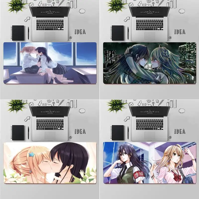 

ZOROXU лесбийские цитрусовые Yuzu аниме игровой плеер Настольный Ноутбук резиновый коврик для мыши Настольный коврик для ПК ноутбука