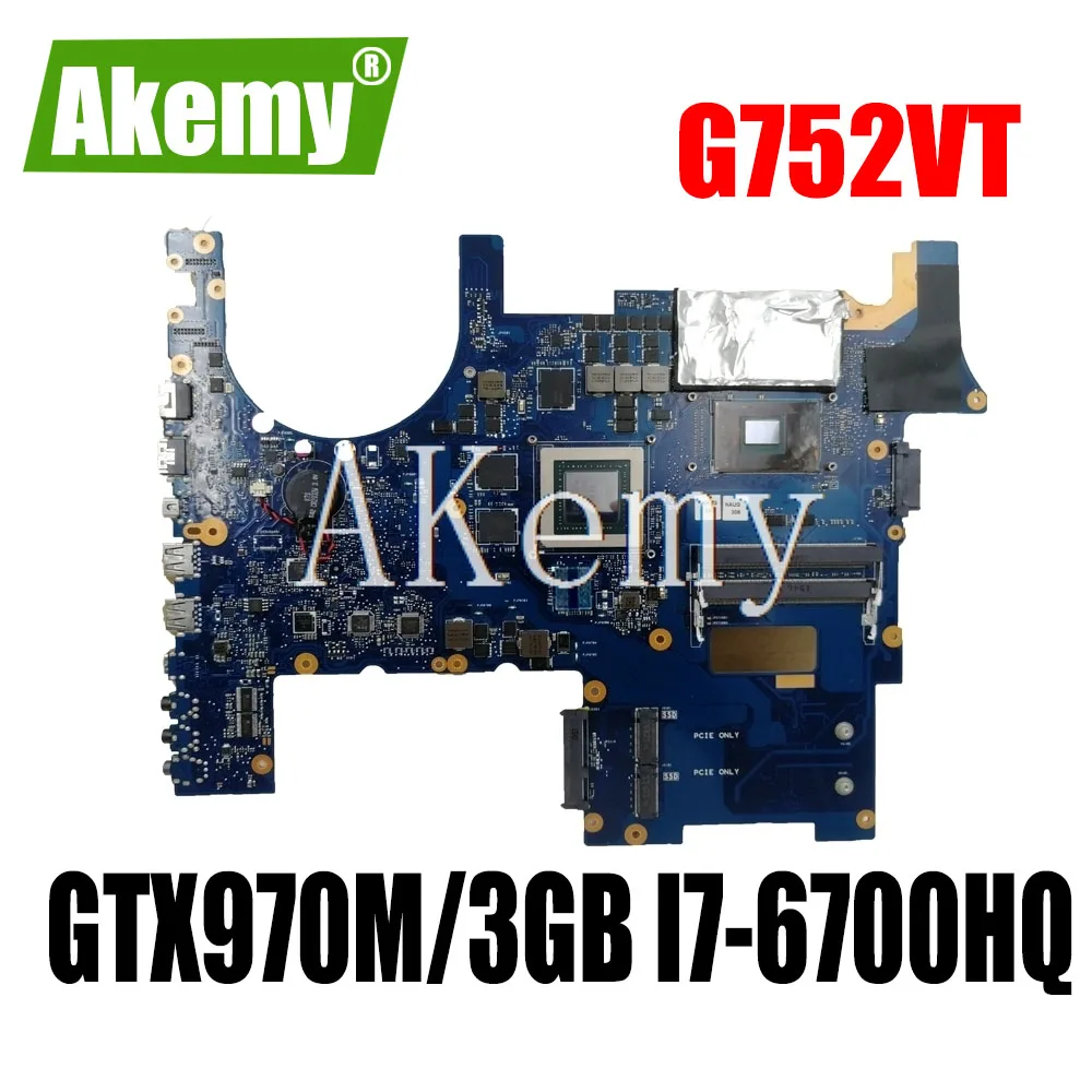 

Для For For For Asus ROG G752V G752VT G752VY G752VL Laotop материнская плата G752VT материнская плата W/ GTX970M/3GB I7-6700HQ