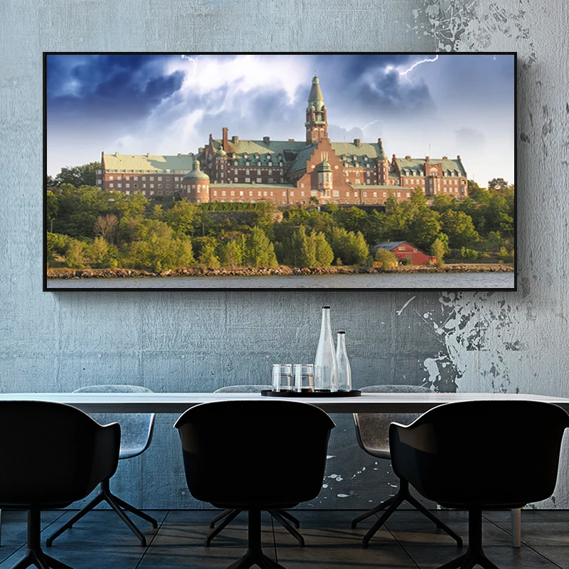 Декоративные картины Королевство Швеции старый замок картина для стены