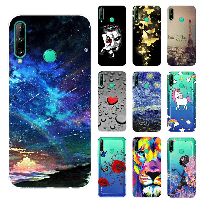 Мягкий чехол для Huawei Y7p силиконовый из ТПУ с мультяшным рисунком Y 7p 2020