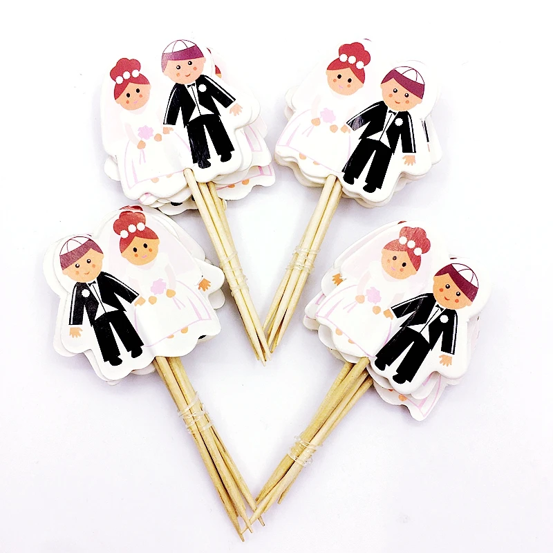 24 шт. свадебные украшения для невесты и жениха|flags flags|flag cakeflag day decorations |