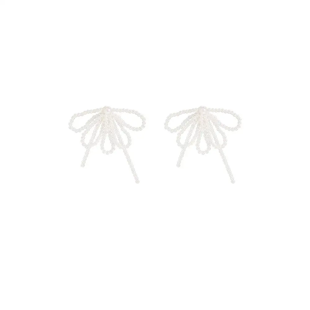 

Ethnic Statement Fringed Earrings Wedding Fashion Jewelry 2020 Vintage Bow Handmade Pearl Beads Tassel Earrings For Women