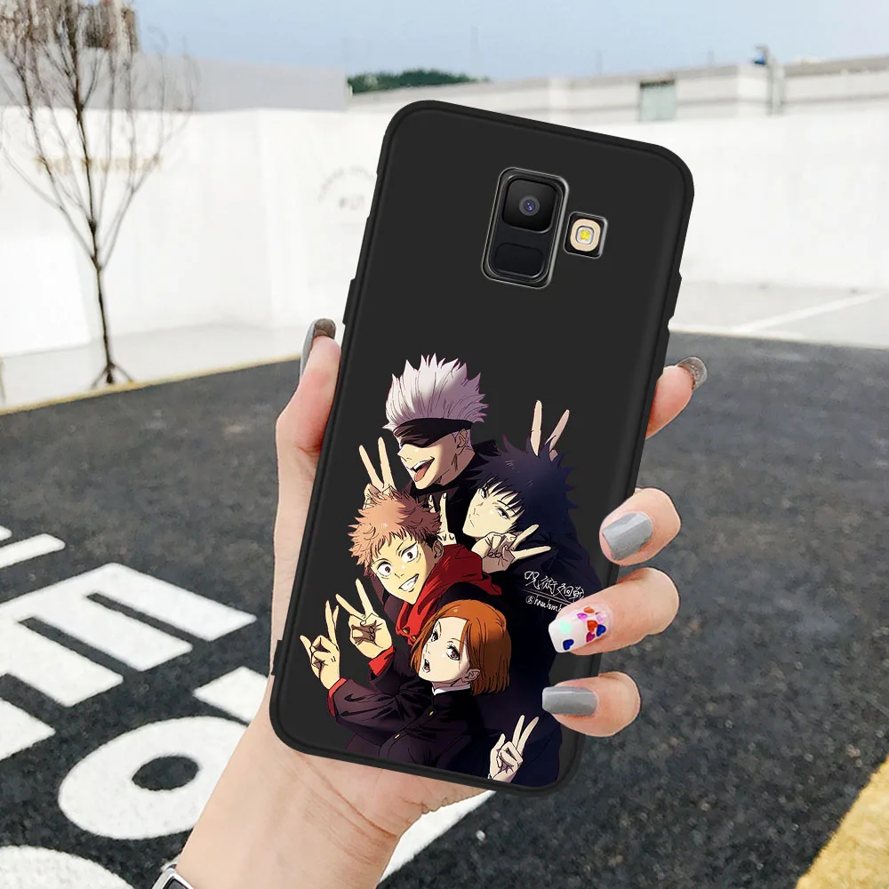 

Hot Anime Jujutsu Kaisen For Samsung A51 A71 A20 A30 A40 A50 A70 A90 A5 A6 A7 A8 A9 A10 J5 J6 J7 J8 Plus Black Cover Phone Case