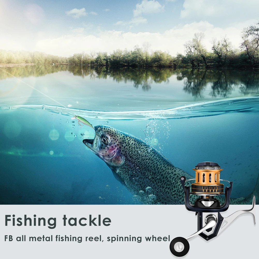 

Spinning Reel Fishing Reel Spool Supply Saltwater Fishing Stainless Steel for Outdoor Fishing Portable Accessories