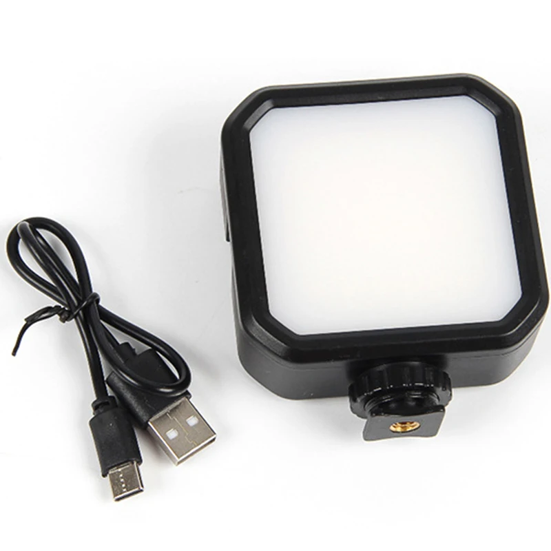 

7W 3000K—7000K Dimmable Mini LED Video Light Photography Fill-in Lamp Cold Shoe Mount Adapter For Canon Nikon Sony DSLR Camera