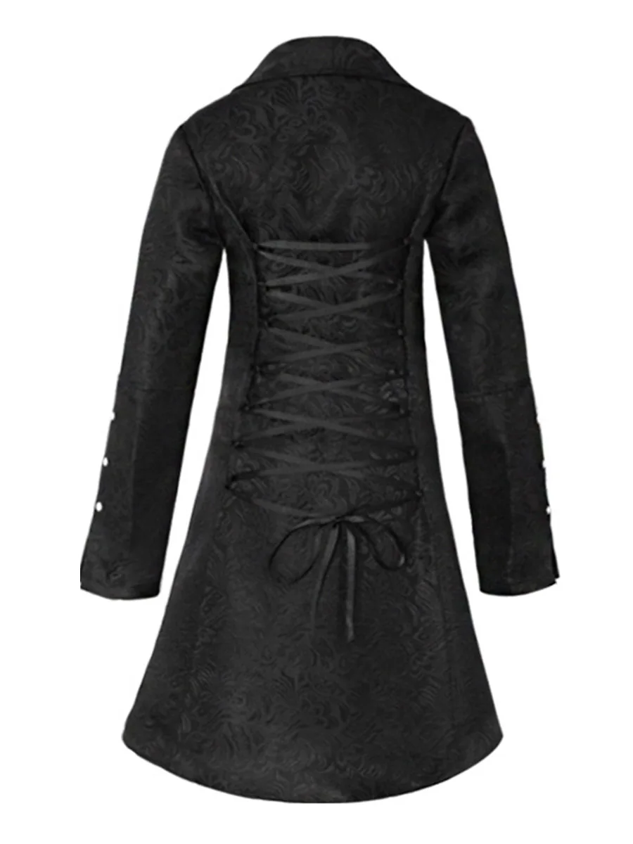 Винтажный Длинный плащ женское длинное пальто с цветочным принтом на шнуровке