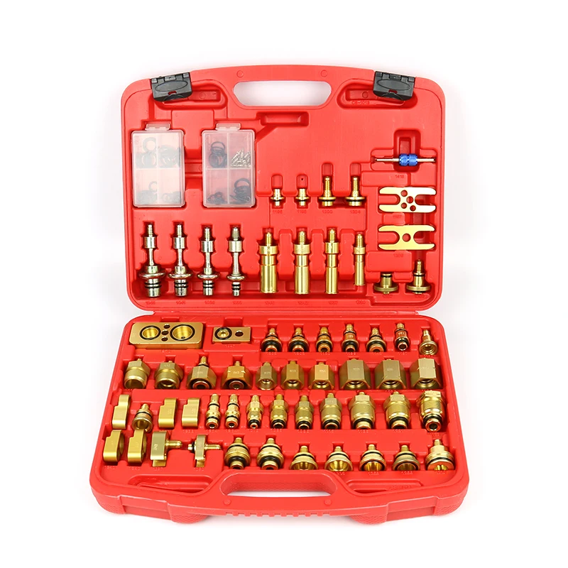 Universal A/C Leak Test Tool Detection Tools Set for Check /Plugging /Testing Connector AC Repair Kit for European American Car