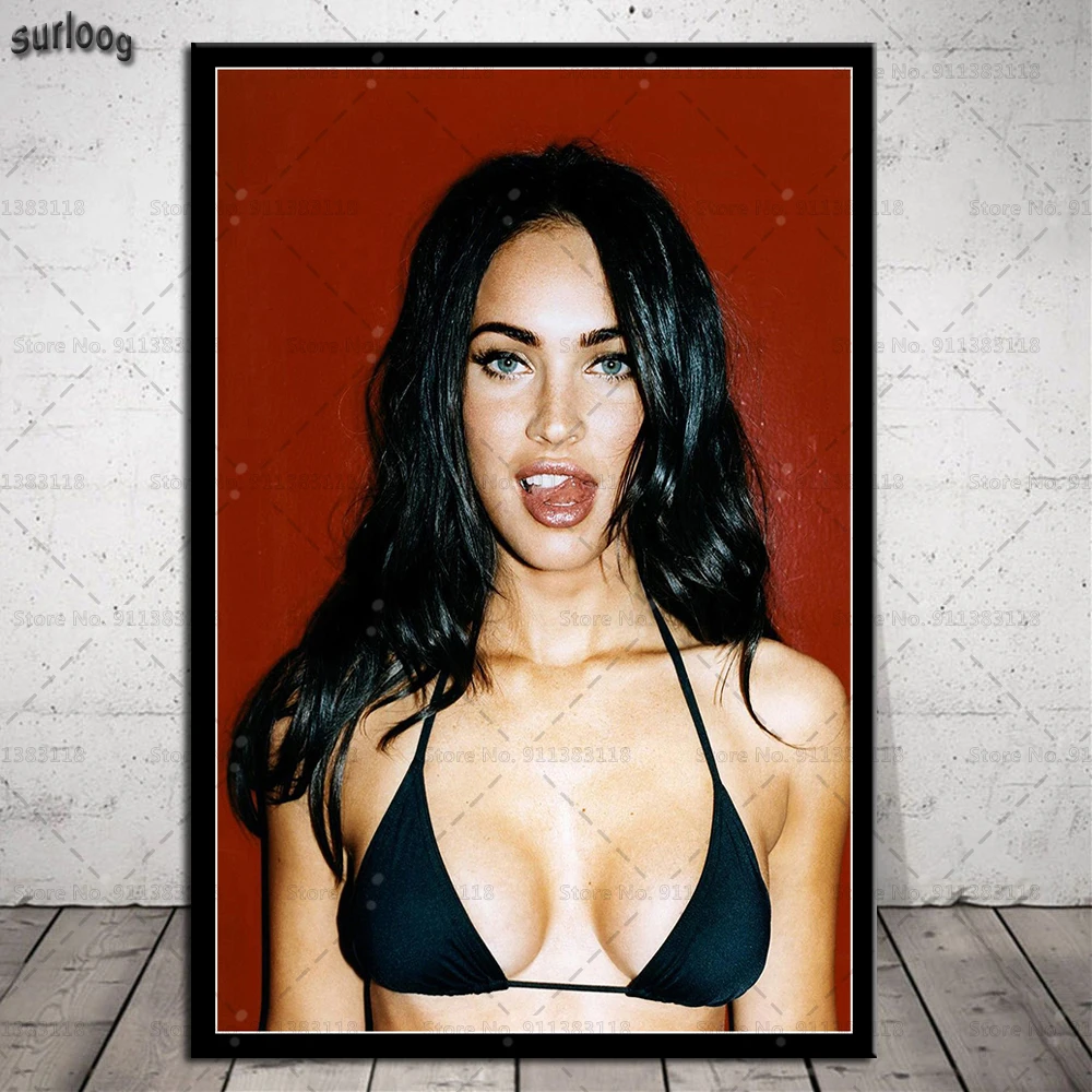 Плакаты и принты Megan Fox Горячая сексуальная девушка сценика настенные