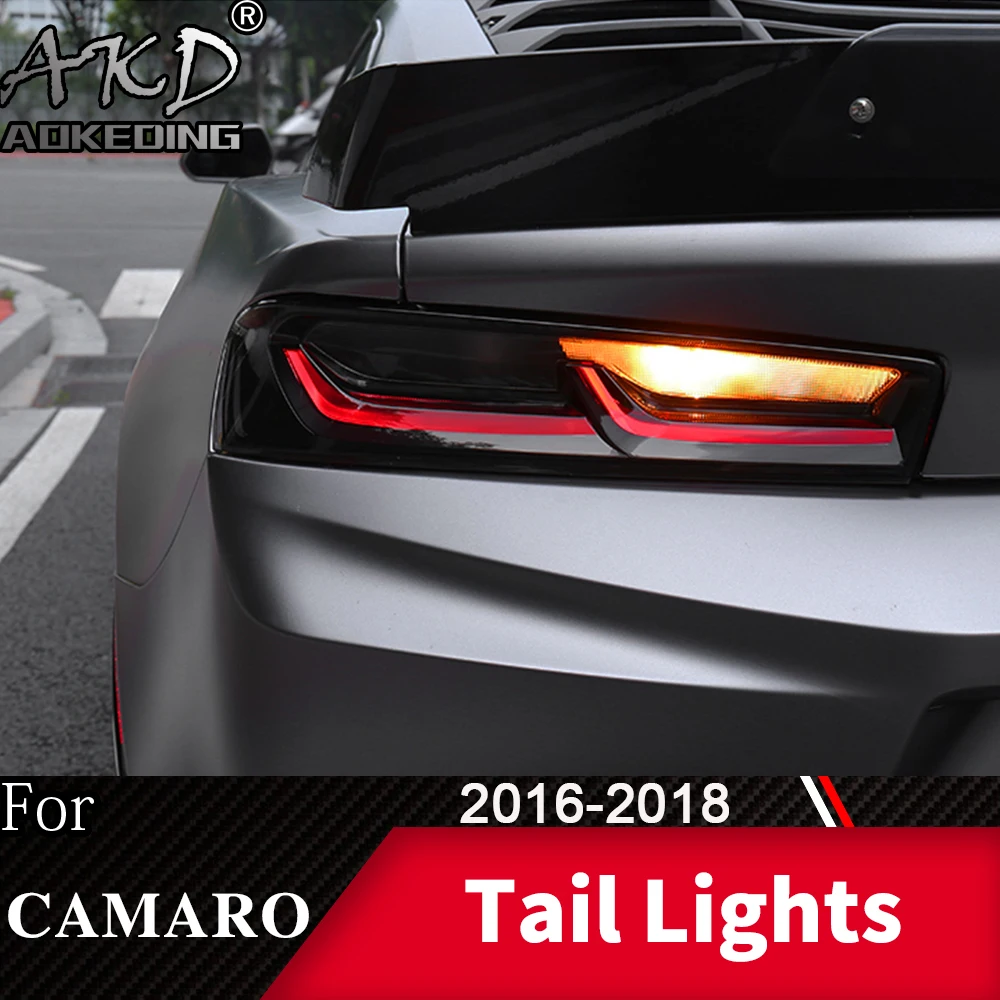 

AKD Tail Lamp for Camaro LED Tail Light 2015-2019 Camaro Rear Fog Brake Turn Signal Automotive Accessories