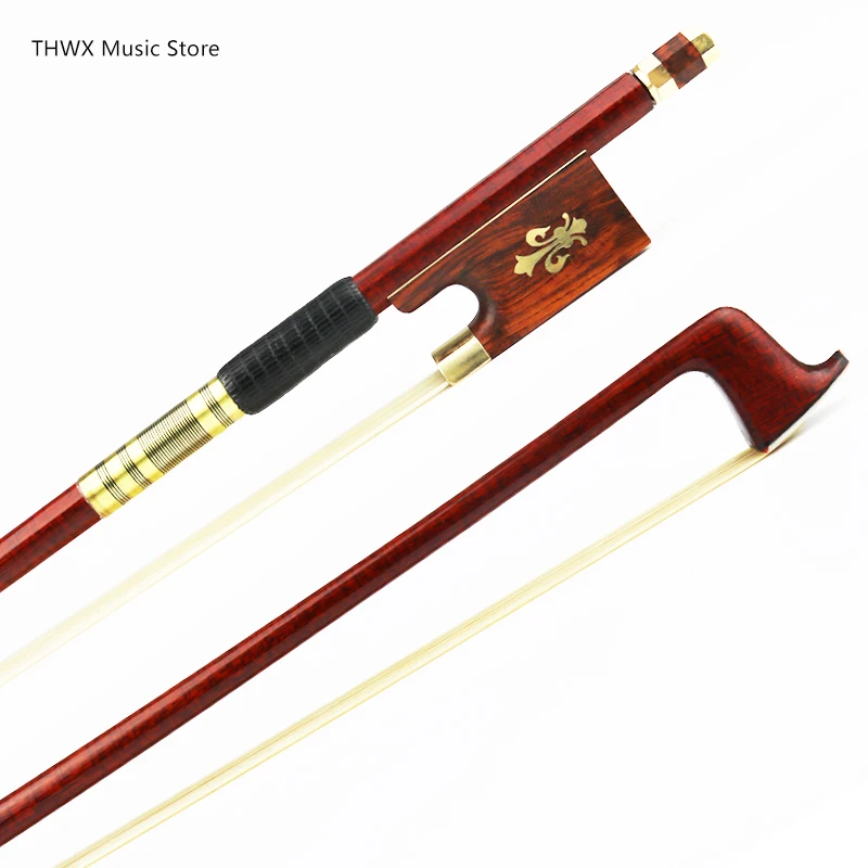 

High Quality 4/4 Size Carbon Fiber Violin Bow Pernambuco Skin Snake Wood Frog Natural Mongolia Horsehair Great Performance