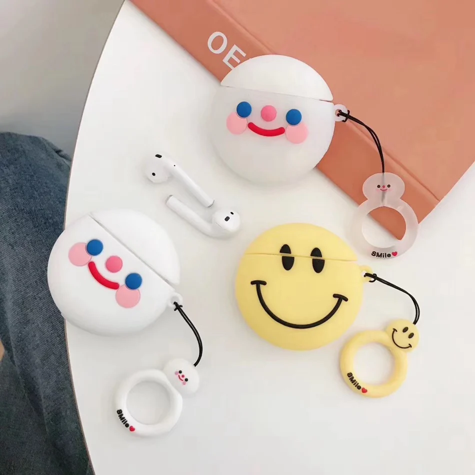 Чехол для AirPods с милым КАКТУСОМ и опунчивой грушей, чехол для наушников s для Apple Air pods 2, чехол для Earpods, кольцевой ремешок для наушников