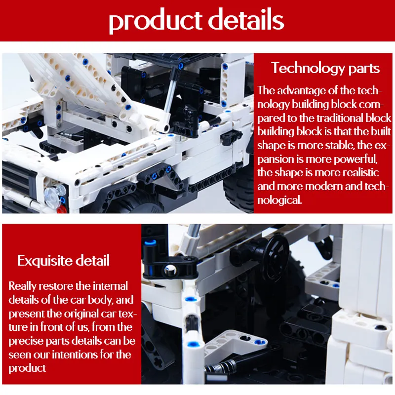 

Cada 533Pcs Defender Remote Control Car Building Blocks For Technical RC Car Model SUV City Brick Toys For Children Boys