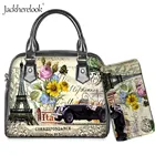 Jackherelook романтический дизайн башни забавная женская сумка на плечо Повседневная сумка кошелек комплект для женщин Повседневная сумка-мессенджер для девочек