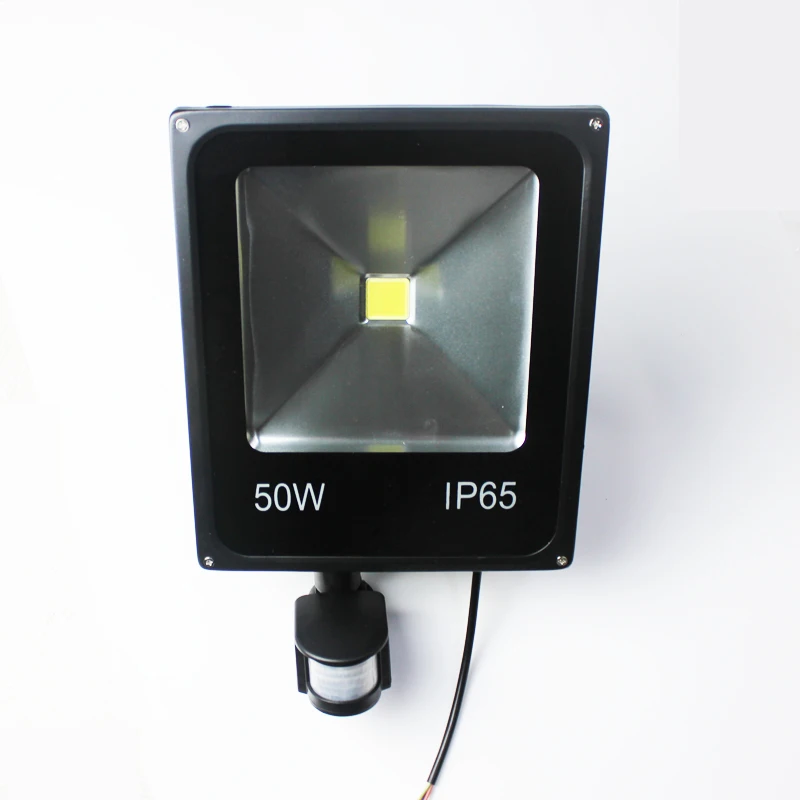 (20pcs/lot) 50W 30W 20W 10W DC 12V 24v AC 110V 220V LED flood light ourdoor square lamp PIR Motion sensor Induction | Лампы и