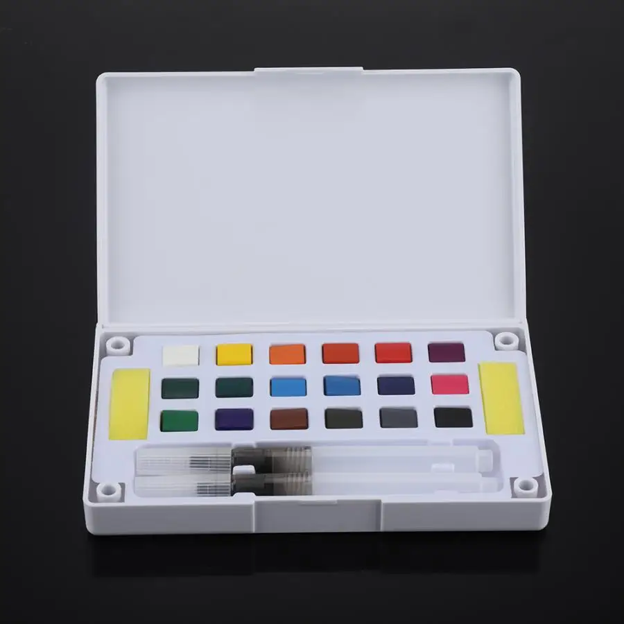 Портативная однотонная Акварельная краска набор акварельных пигментов Школьное