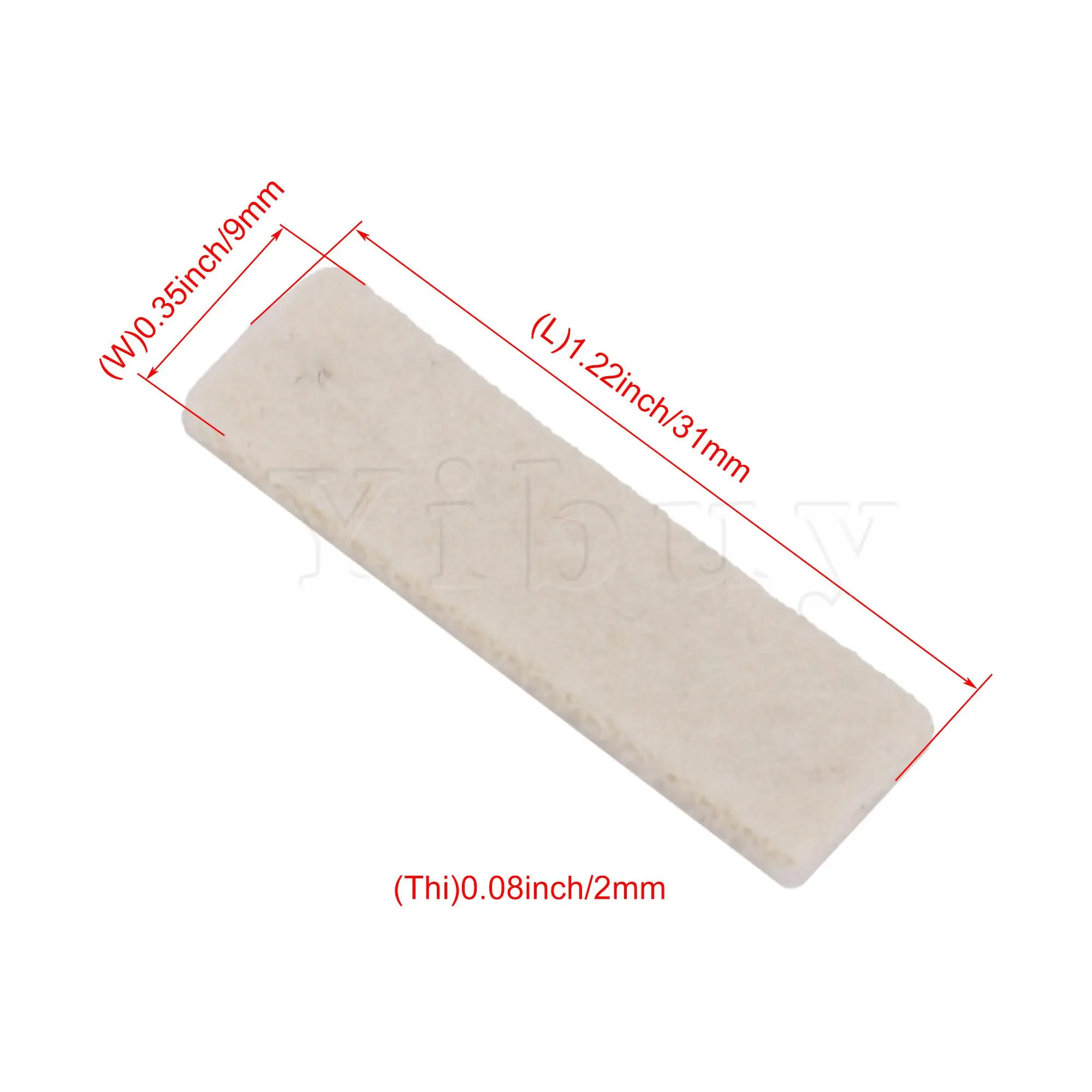 

Yibuy Tuning Tool Felt Damper Hook Nails for Piano Accessories White Set of 70