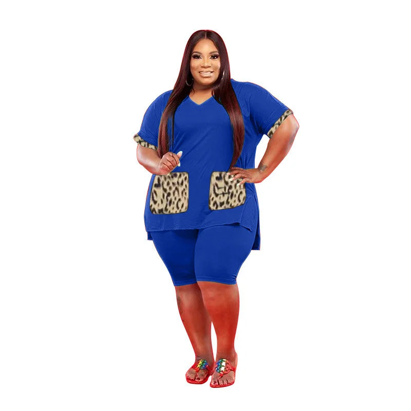 

Женский комплект из двух предметов, леопардовая футболка и леггинсы с карманами и эластичным поясом