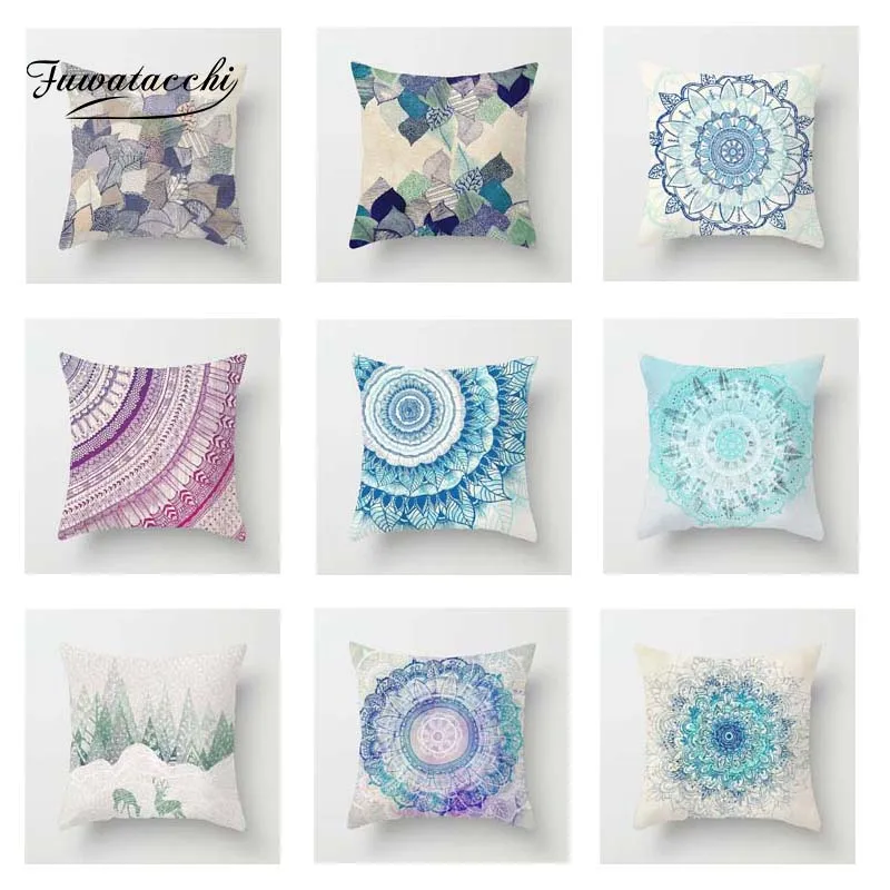 Чехол для подушки в скандинавском стиле Fuwatacchi мандала мягкая декоративная