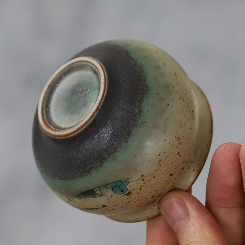 

Ceramic Retro Creative Tea Cup Coffee Cup Milk Cup Handmade Chinese Tea Cup 100ml