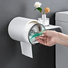 Waterproof Toilet Paper Holder Creative Tissue Dispenser For Bathroom Portable Toilet Paper Roll Holder Storage Box Waterproof Toilet Paper Holder Creative Tissue Dispenser For Bathroom Portable Toilet Paper Roll Holder Storage Box
