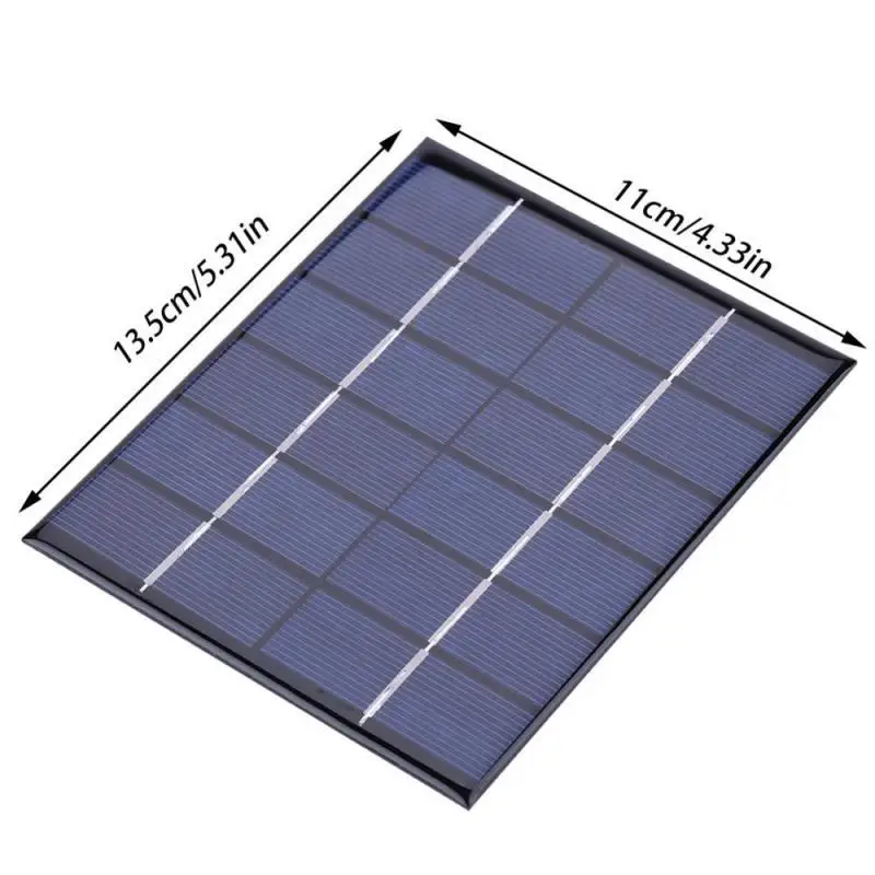 

Solar Panel DC5521 output 2W 6V polysilicon solar panel USB DIY fast outdoor travel charger solar panel portable
