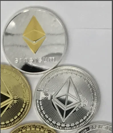 

50 шт. 40*3 мм Монета эфириума, креативный сувенир, коллекционный подарок, коллекция искусства, физическая памятная фотография