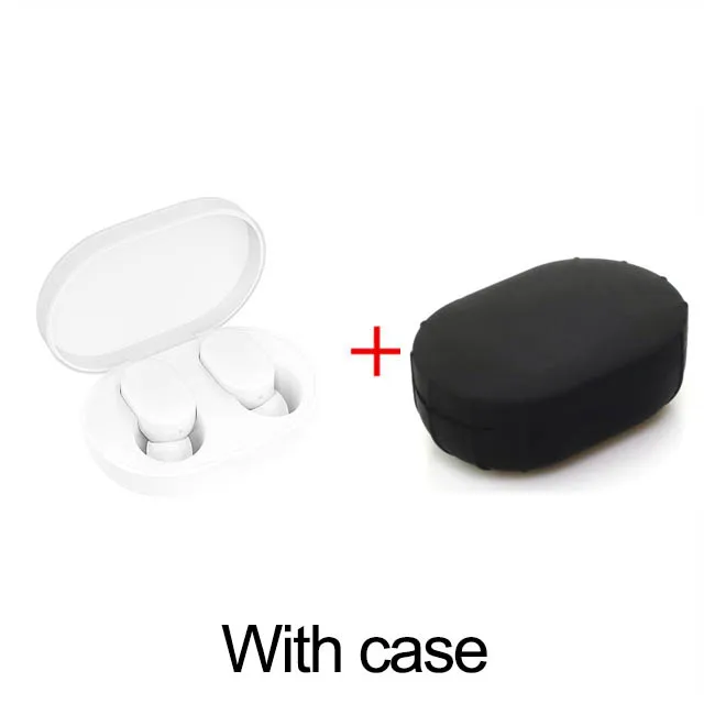 Xiaomi mi AirDots TWS Bluetooth наушники беспроводные наушники-вкладыши наушники гарнитура с mi c и зарядной док-станцией Молодежная версия - Цвет: black case