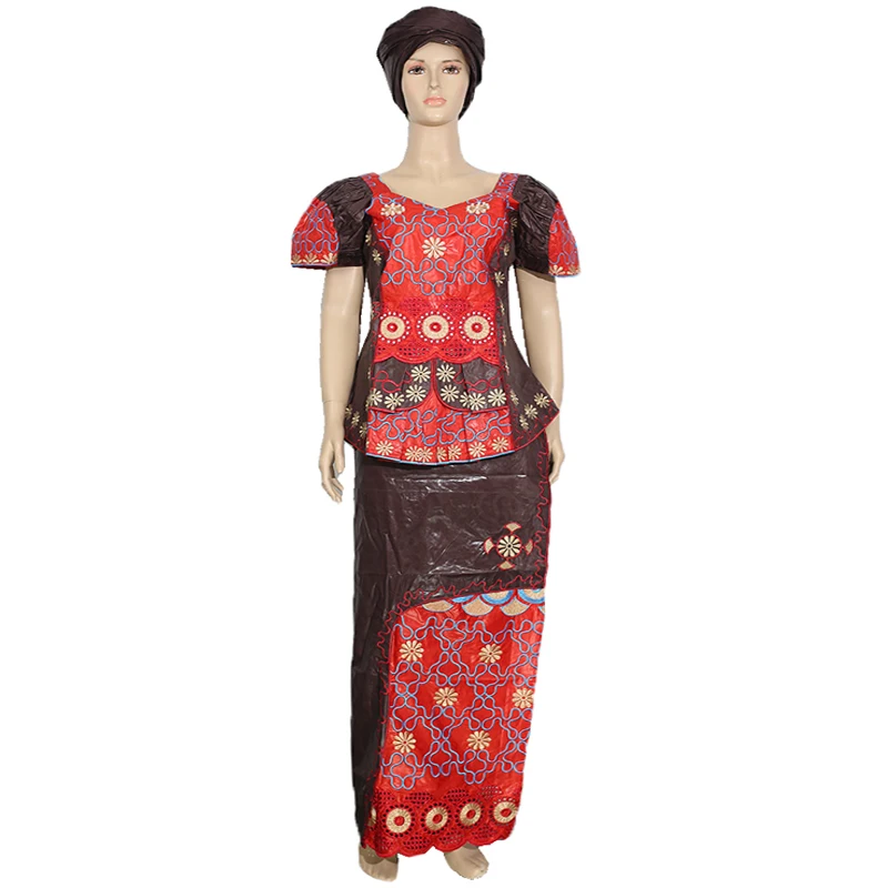 Женский костюм с юбкой H & D Africaine Femme 2020 Bazin Riche Dashiki женская одежда из Южной Африки